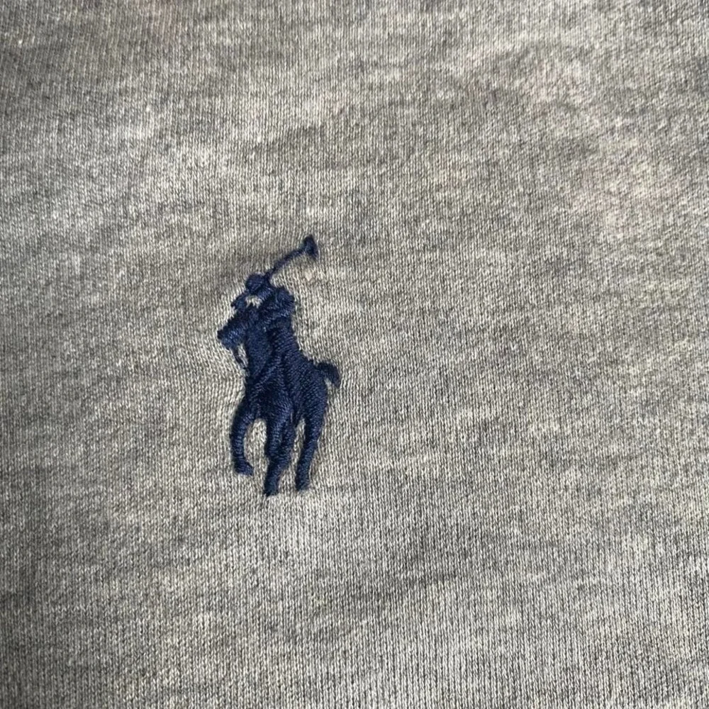 Polo Ralph Lauren Men's XL Gray Custom Fit Short‎ Sleeve Polo Shirt Blue Pony